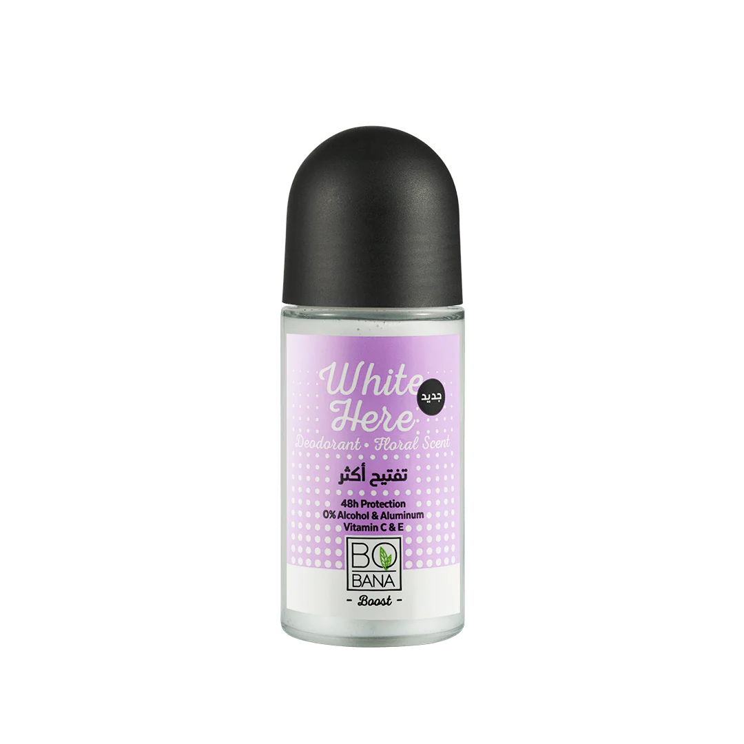 Bobana White Here Deodorant With Floral Scent 50ML
