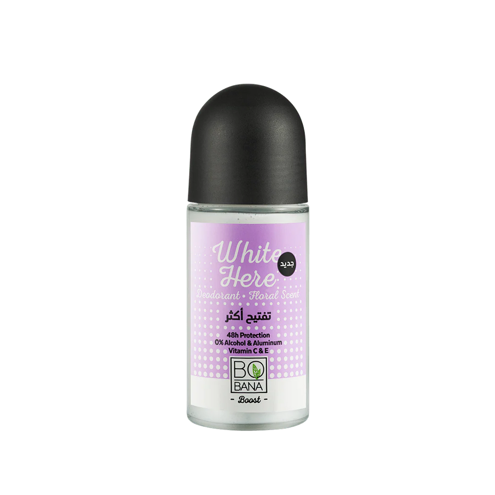Bobana White Here Deodorant With Floral Scent 50ML