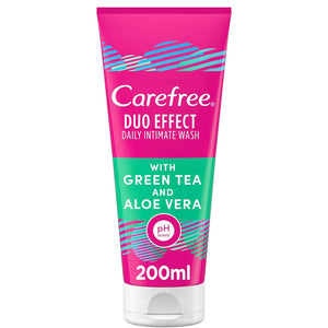 Carefree feminine wash with green tea and aloe vera 200 ml