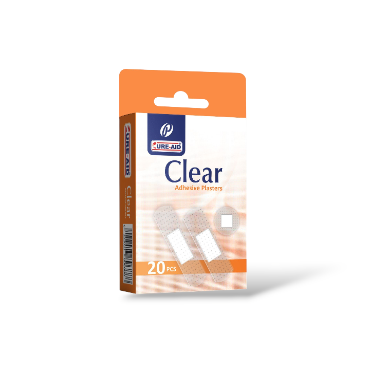 Cure-Aid Clear adhesive plasters 4 packs