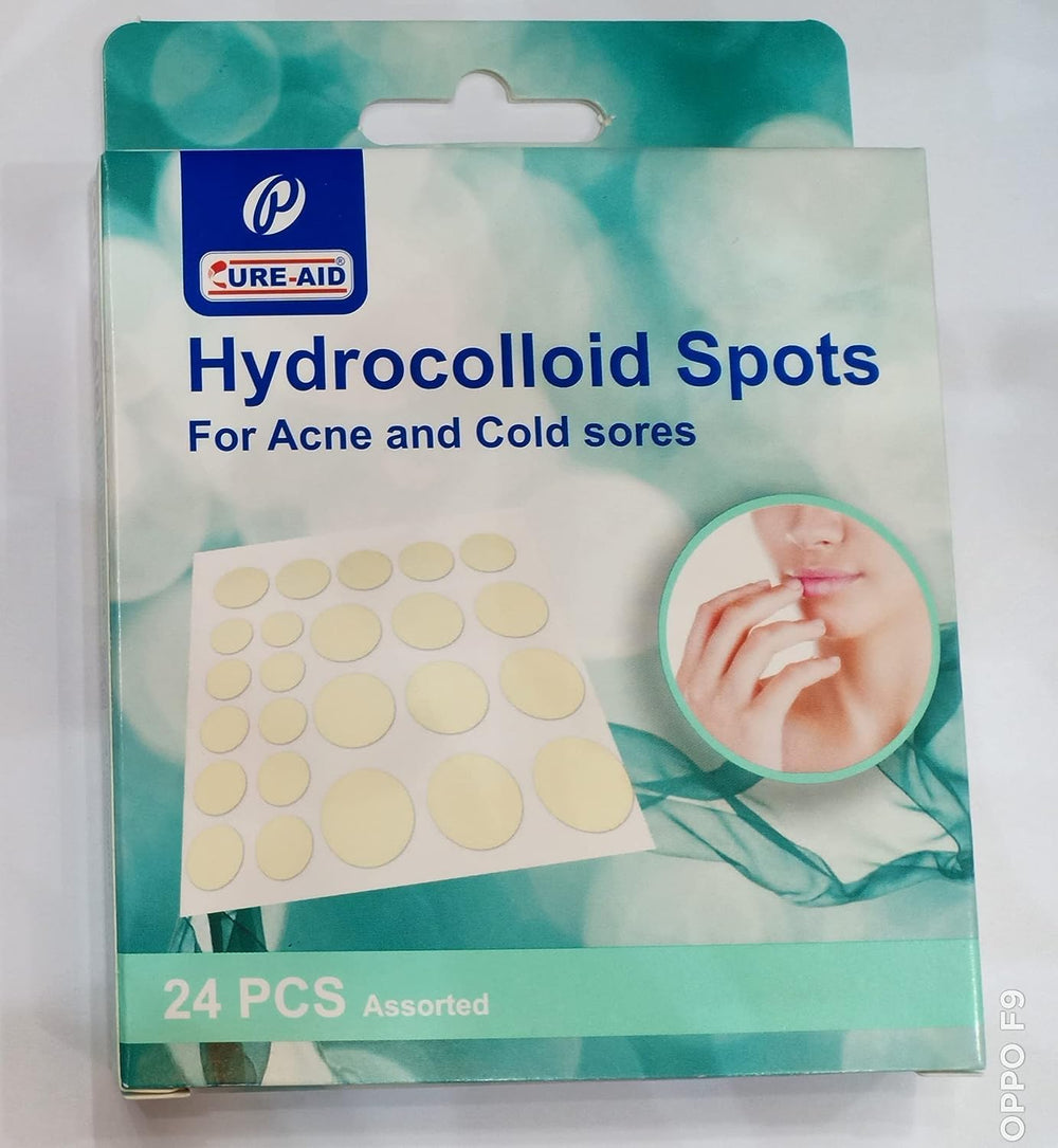 Cure aid 24 Pieces Hydrocolloid Spots For Acne Treatment
