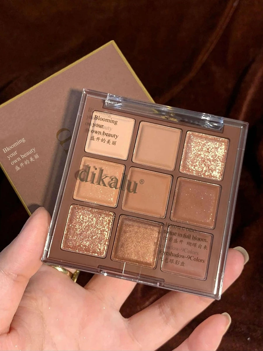 Shein DIKALU 9-Color Eyeshadow Palette Shimmer And Matte 901-6