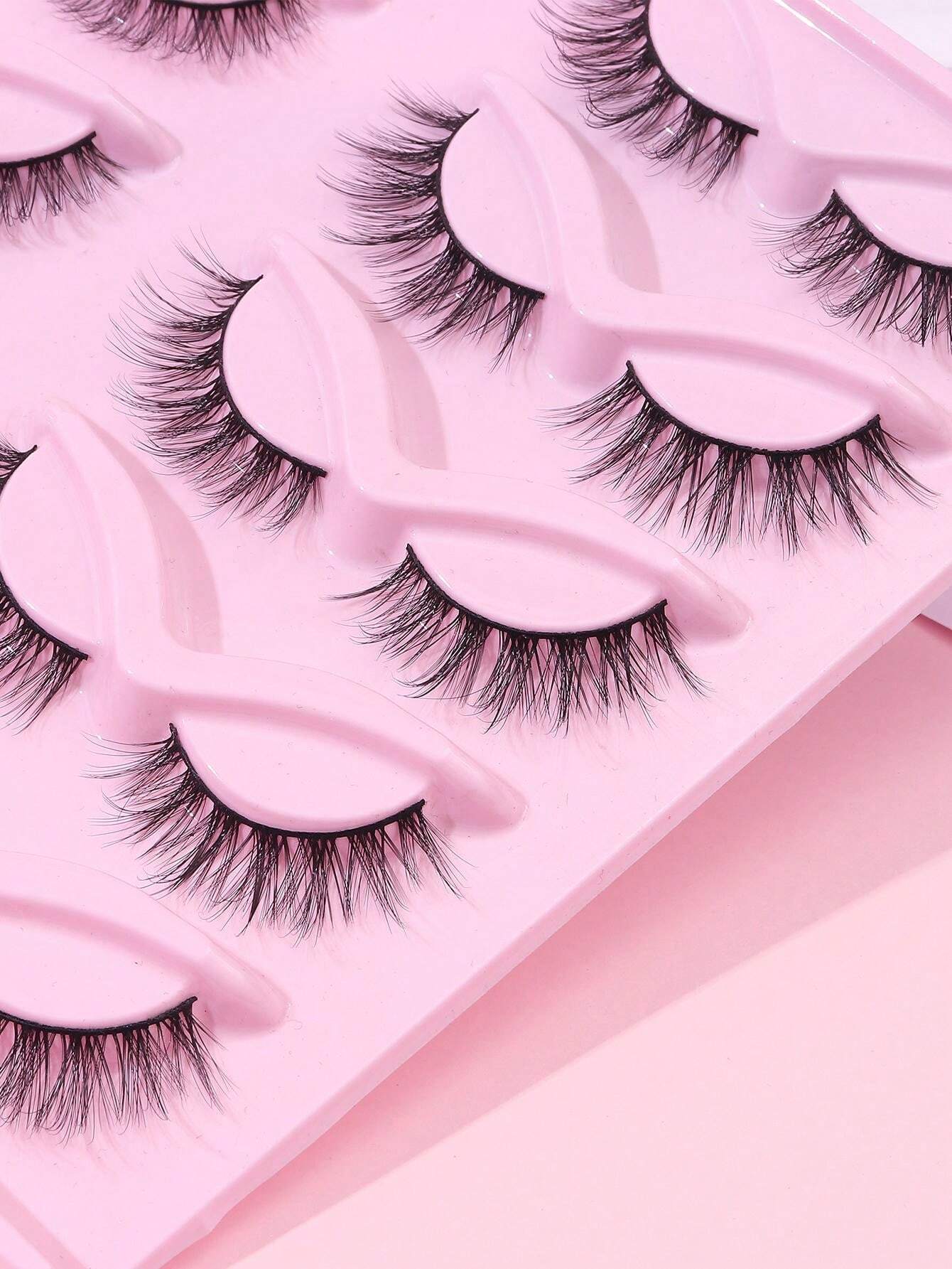 Shein 10 Pairs Of Mixed Cat Eye Eyelashes