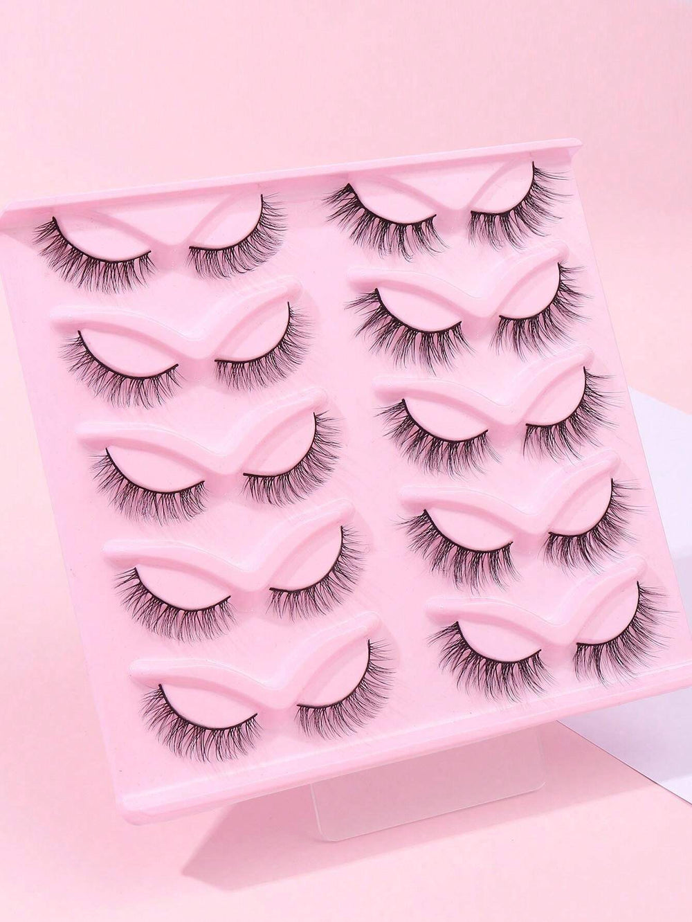 Shein 10 Pairs Of Mixed Cat Eye Eyelashes
