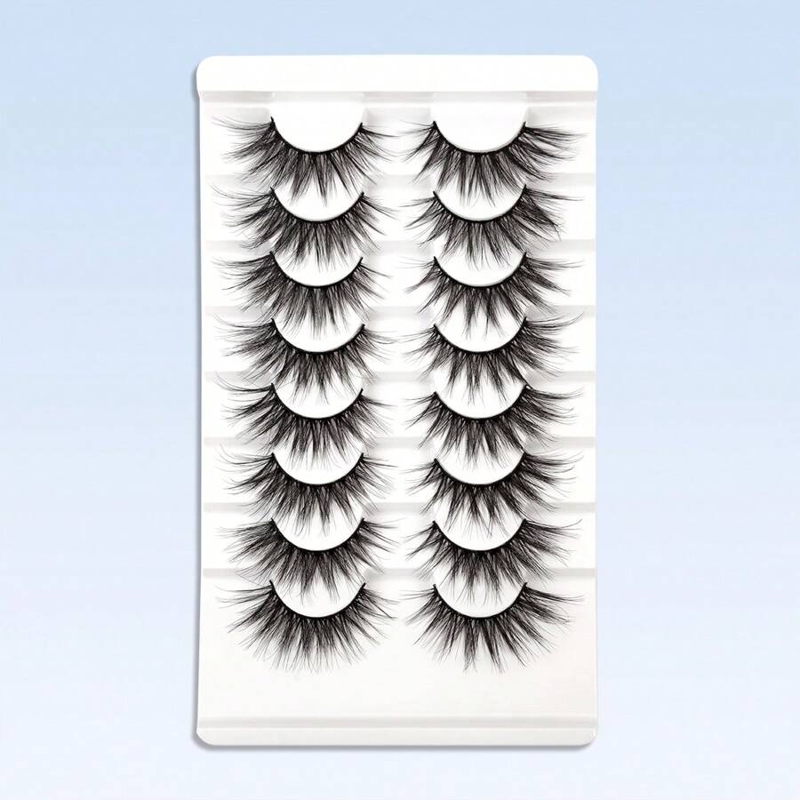 Shein 8 Pairs Full Lashes Cat Eye Look Tail Elongated