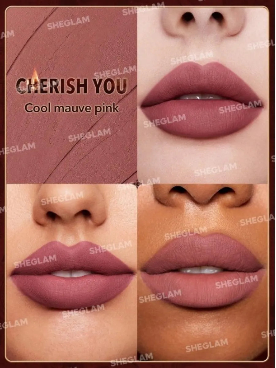 Sheglam Dynamatte Boom Long Lasting Matte Lipstick ember rose