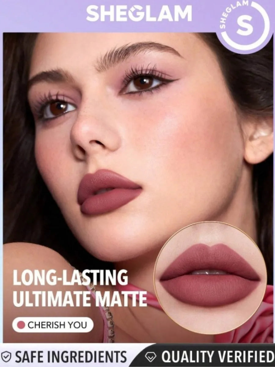 Sheglam Dynamatte Boom Long Lasting Matte Lipstick ember rose
