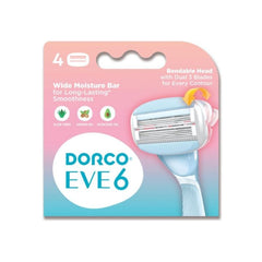 Dorco 6 Blades Razors - CARTRIDGE SYS 6B 4C