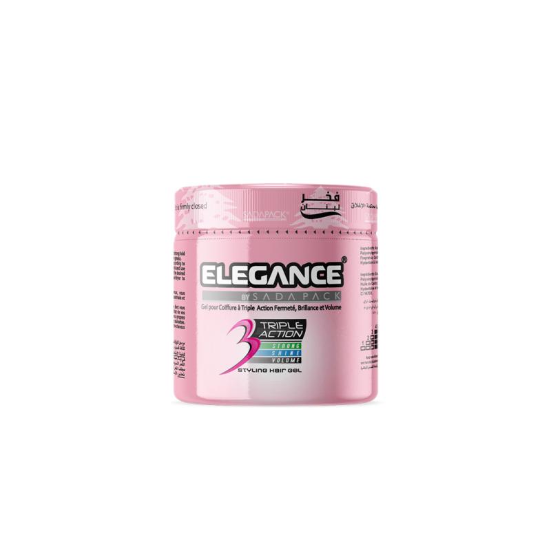 Elegance pink Hair Gel Triple Action 250ml
