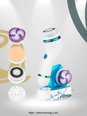Facial Cleansing Brush 4 in 1 Rechargeable Waterproof Face Brush