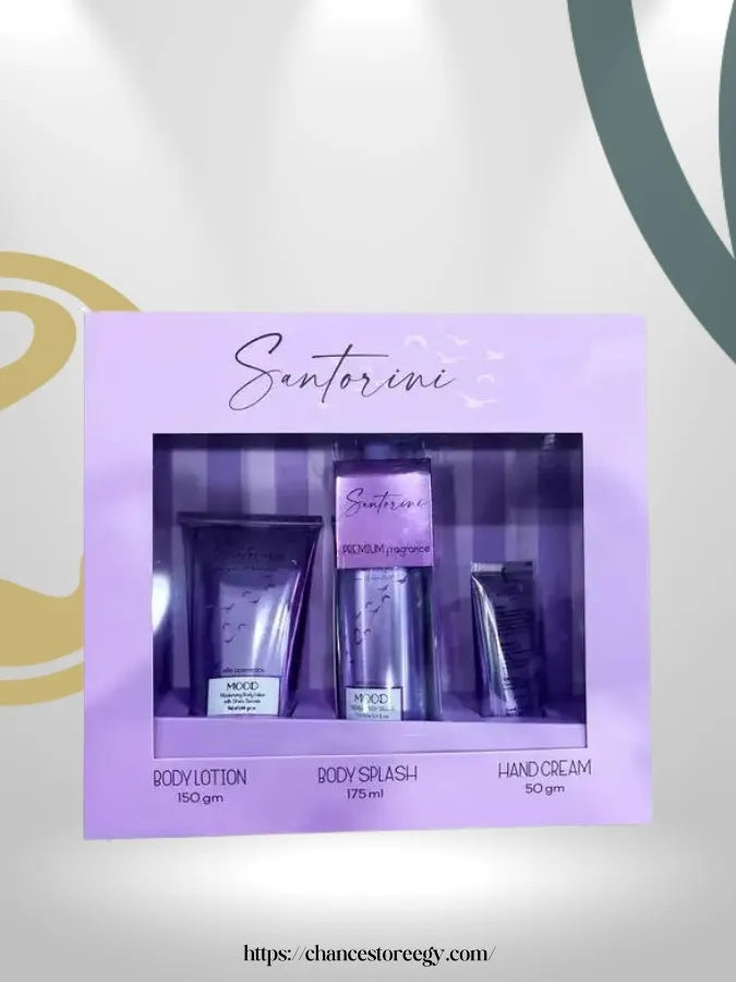 mood Santorini 3-Pcs Hand Cream Body Splash and Lotion Set