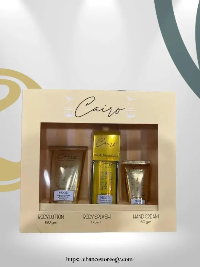  mood Cairo 3-Pcs Hand Cream Body Splash and Lotion Set