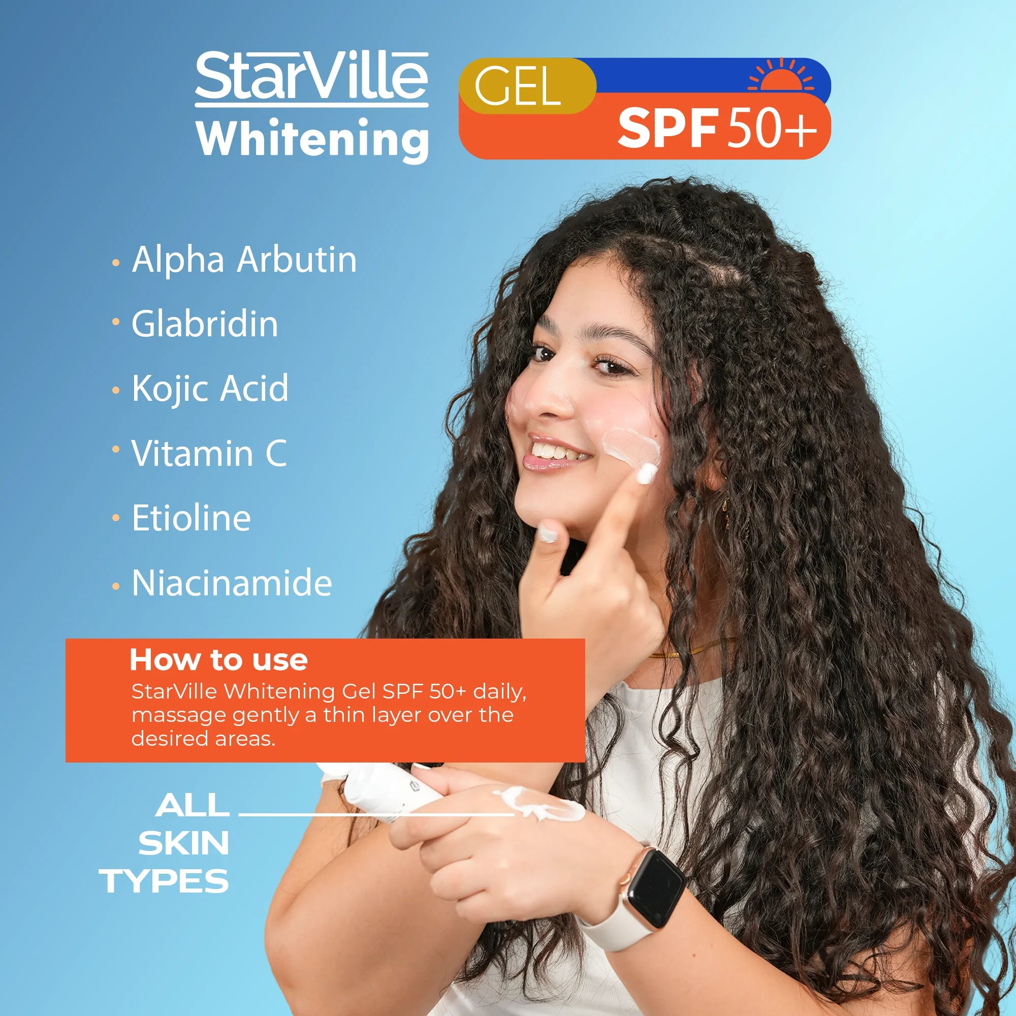 StarVille Whitening Gel SPF+50 60 gm