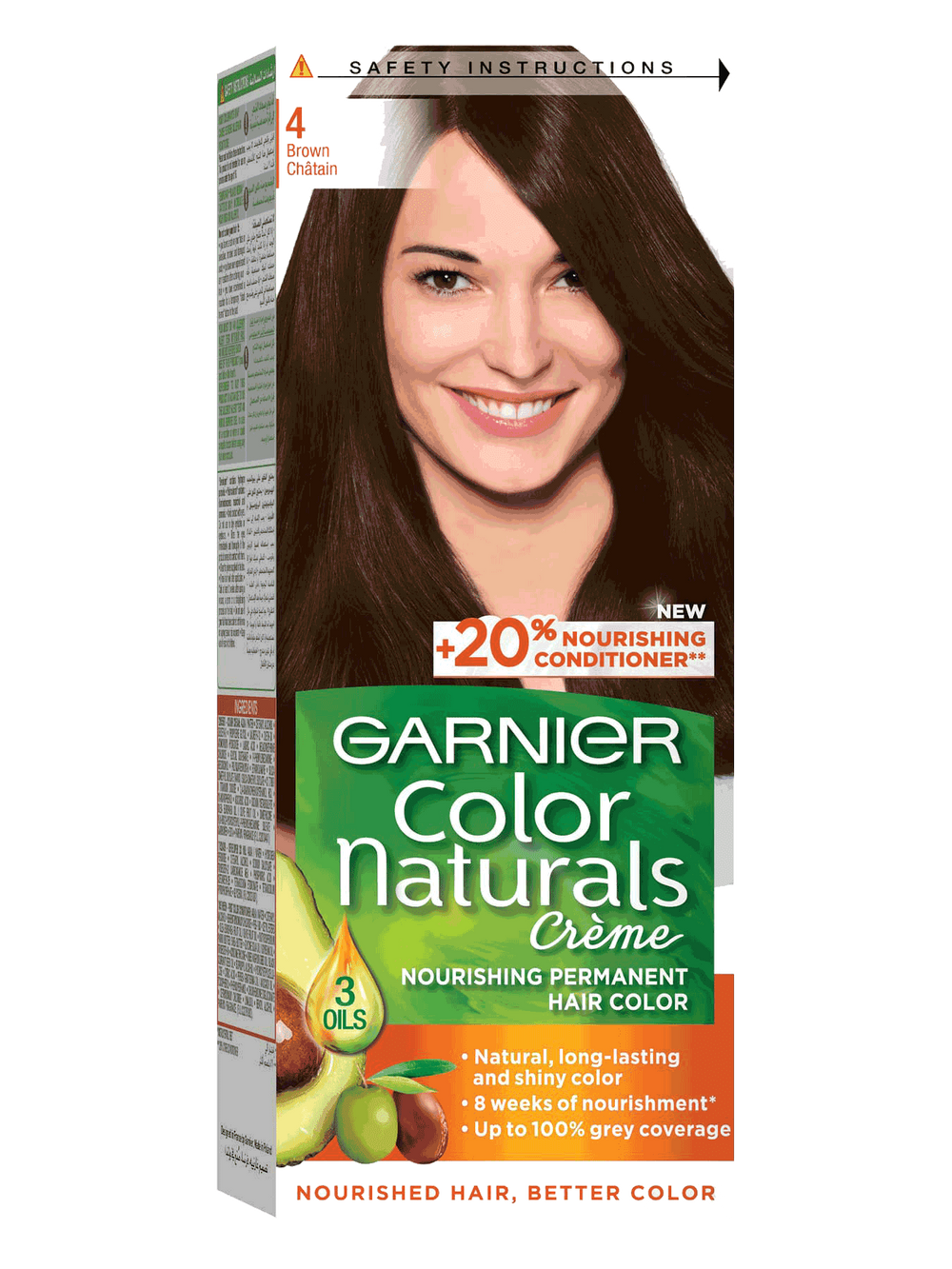 Garnier Color Naturals Haircolor Brown No.4