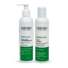 HAYAH SEBACLAR Oily Skin Care Clean Gel & Tonic Lotion 2*1