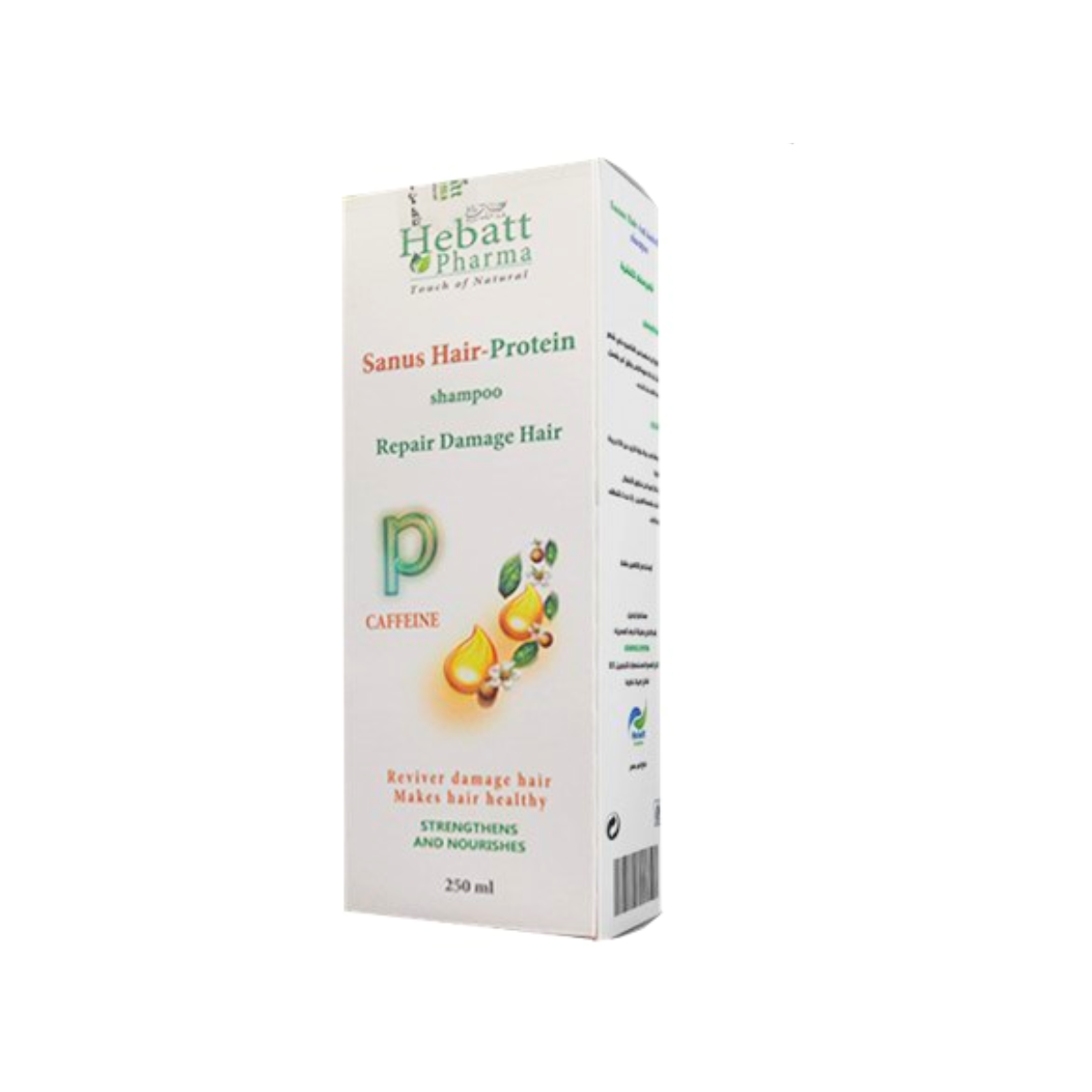 Hebatt Pharma Sanus Hair-Protein Shampoo Caffeine Repair Formula 250 ml