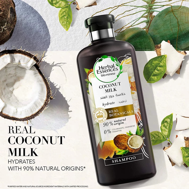 Herbal Essences Biorenew Coconut Milk Shampoo, 400 ml