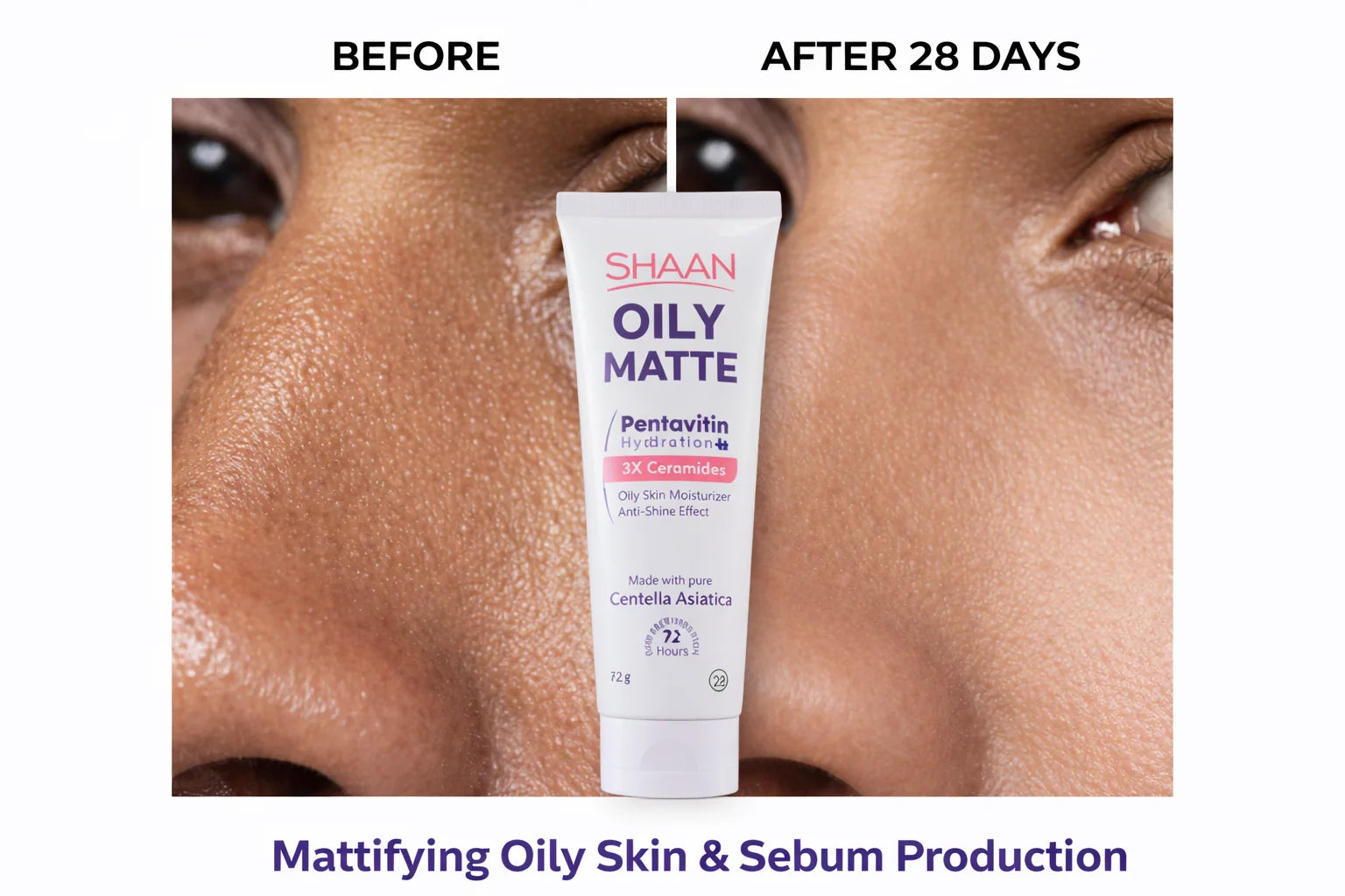 Shaan Oily Matte Cream-Gel 60 gm