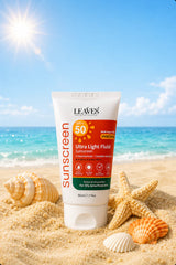 Leaves Ultra-Light Fluid Sunscreen for Oily & Combination Skin 50ml