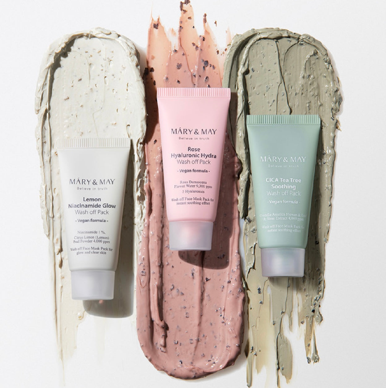 Mary And May Vegan Wash Off Mask Mini Gift Set 5 pcs