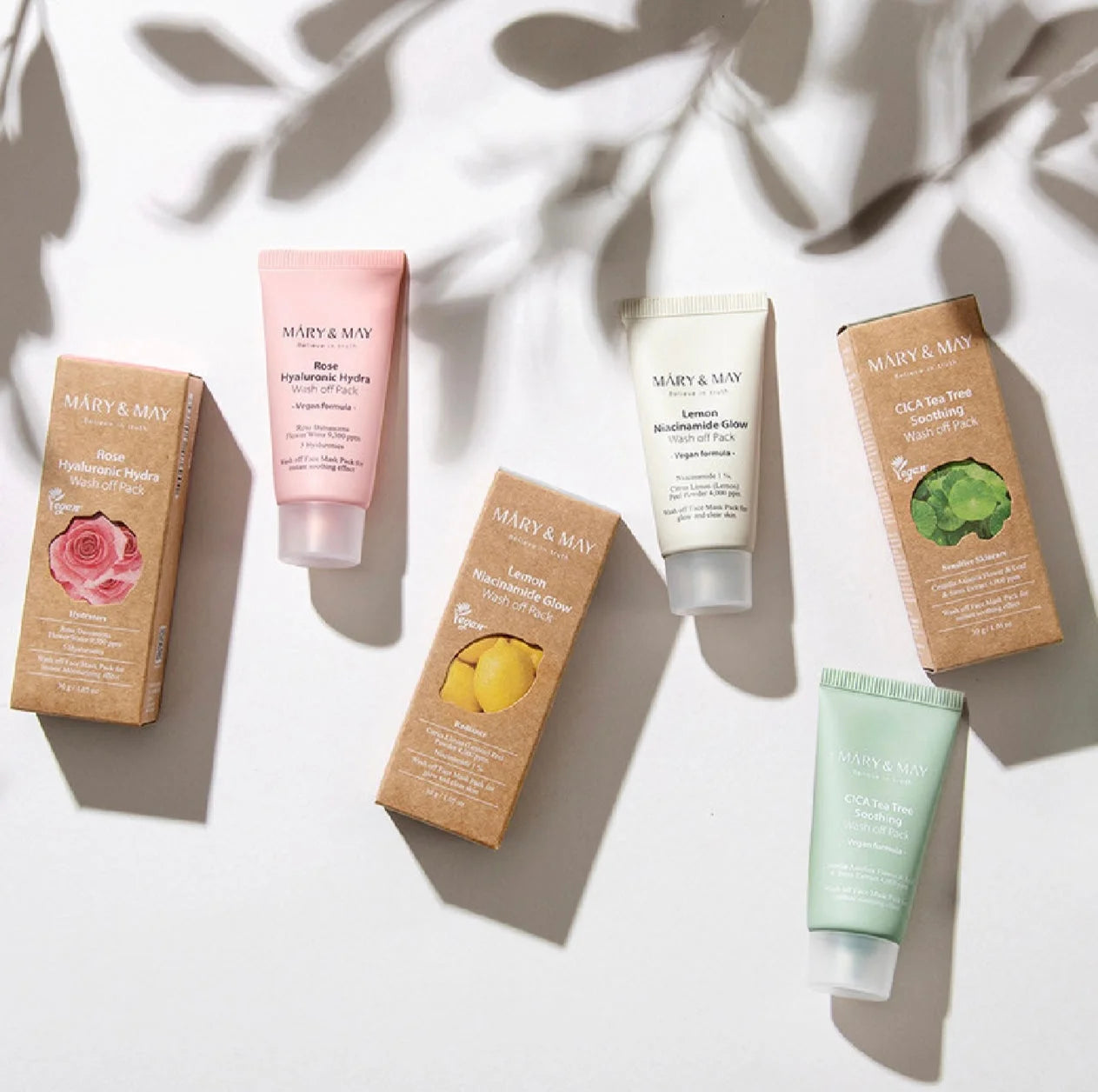 Mary And May Vegan Wash Off Mask Mini Gift Set 5 pcs