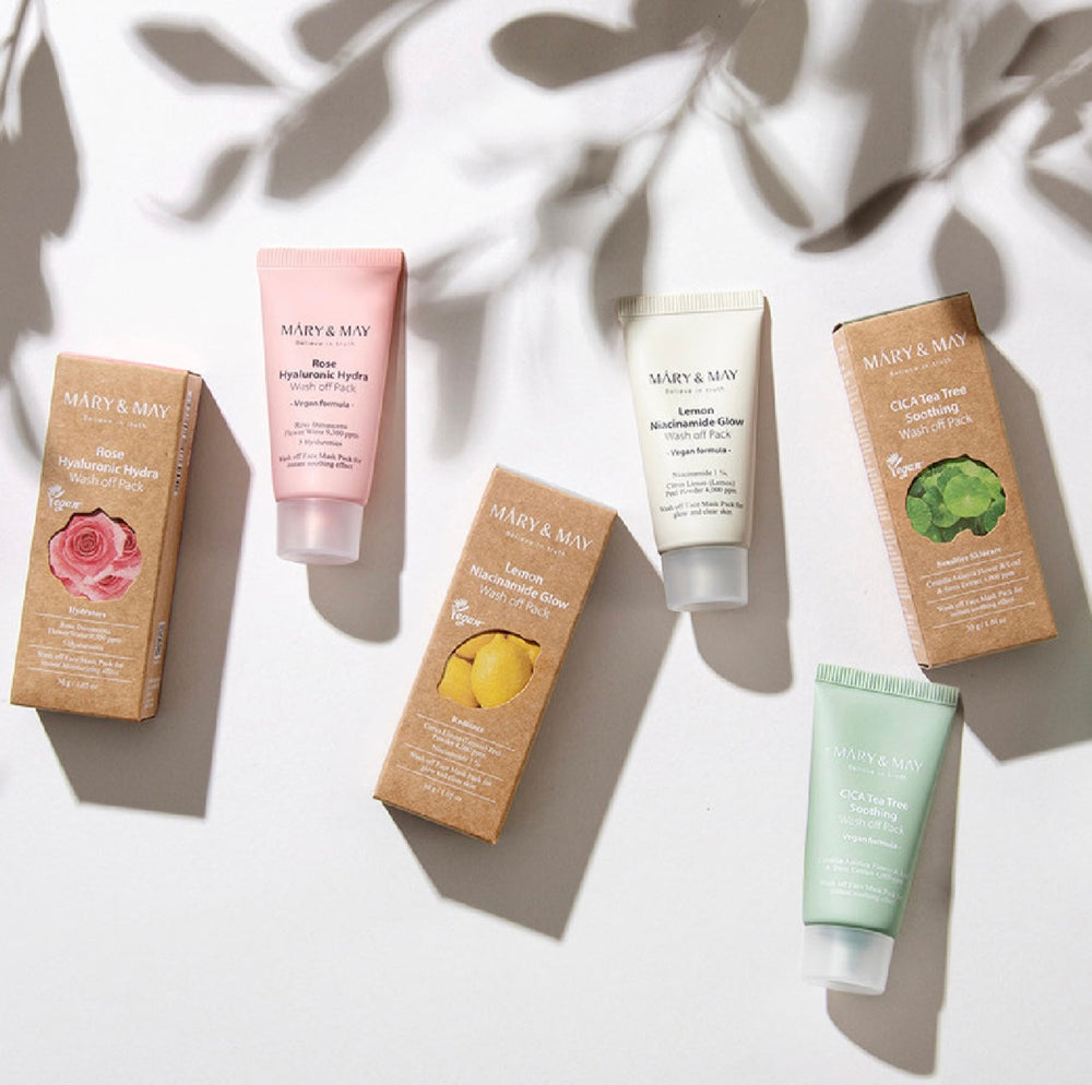 Mary And May Vegan Wash Off Mask Mini Gift Set 5 pcs