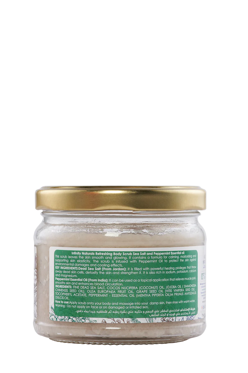 Infinity Body Scrub with Sea Salt and Peppermint 325gm