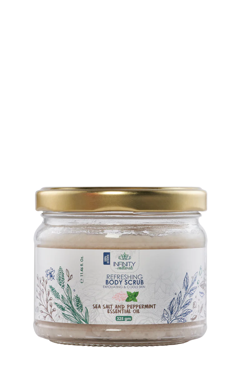 Infinity Body Scrub with Sea Salt and Peppermint 325gm