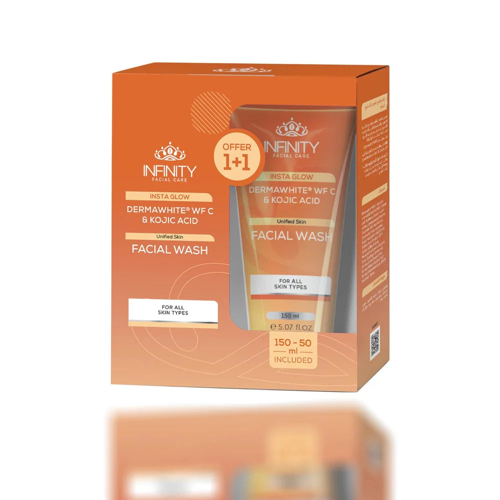 Infinity Facial Care Insta Glow Facial Wash offer 150ml+50ml for free