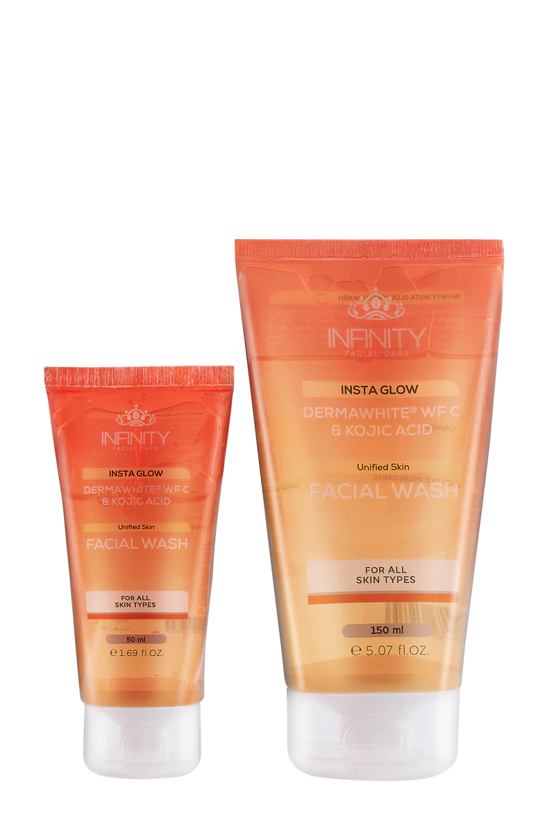 Infinity Facial Care Insta Glow Facial Wash offer 150ml+50ml for free