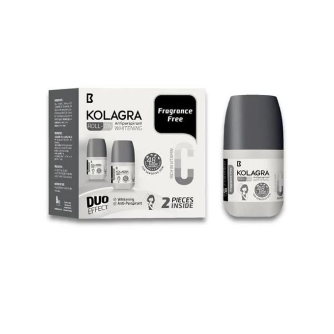 Kolagra anti perspirant whitening roll-on 1+1