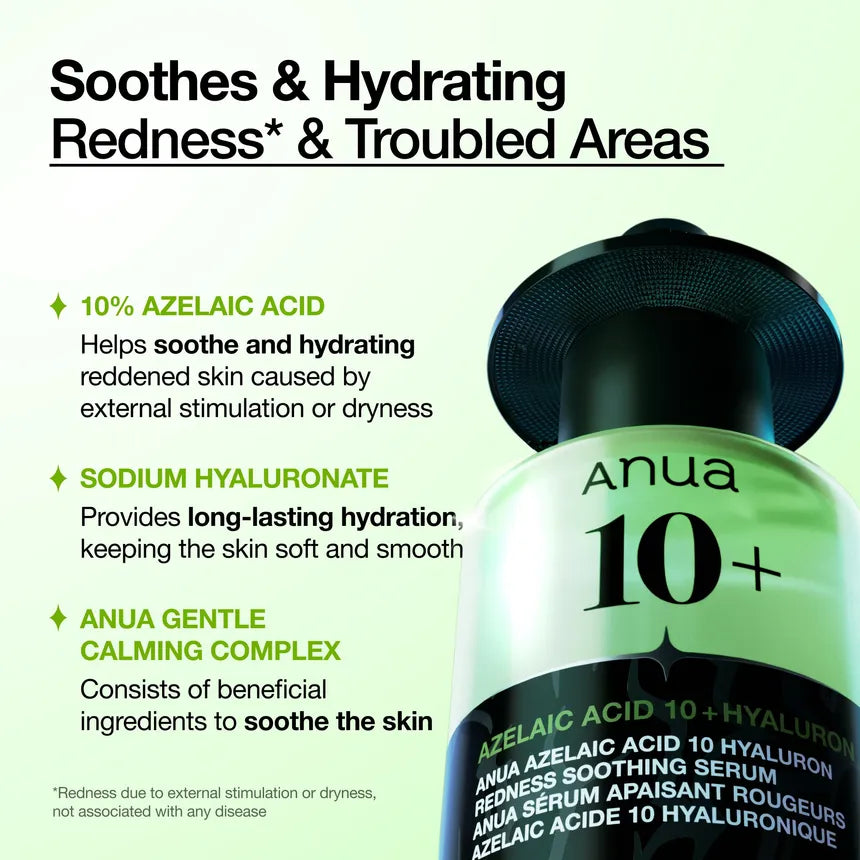 Anua Azelaic Acid 10 Hyaluron Redness Soothing Serum 50ml
