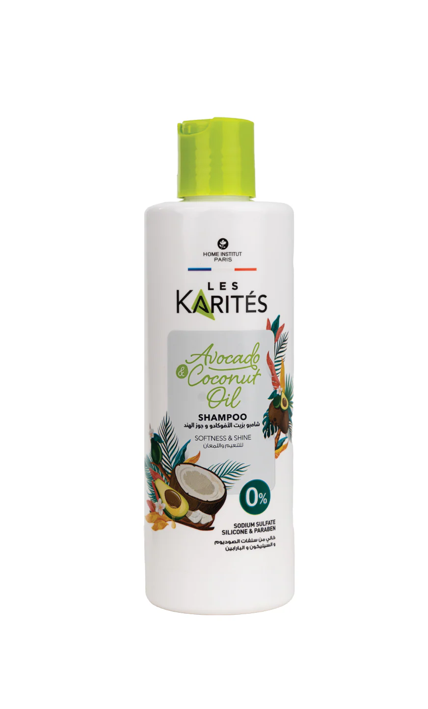 Les Karites Avocado and Coconut Oil Shampoo 400 ml
