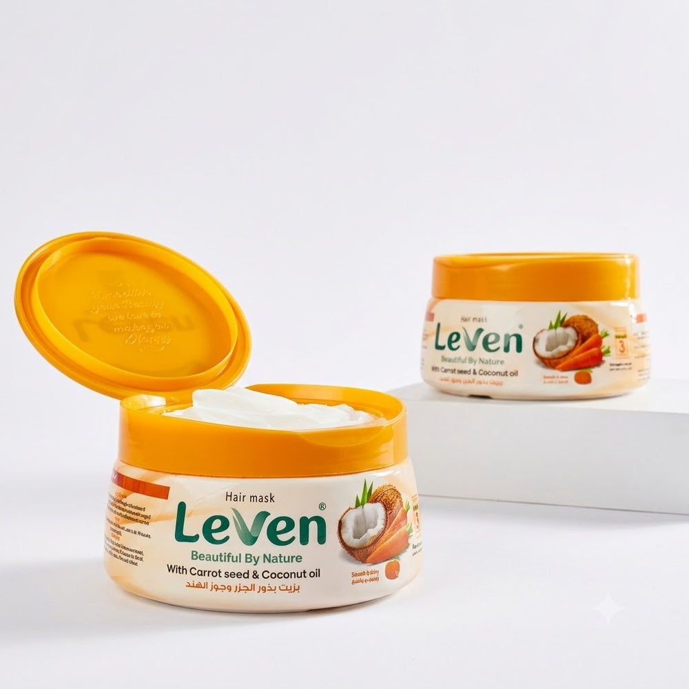 Leven Hair Mask with Carrot Seed and Coconut Oil 500 ml