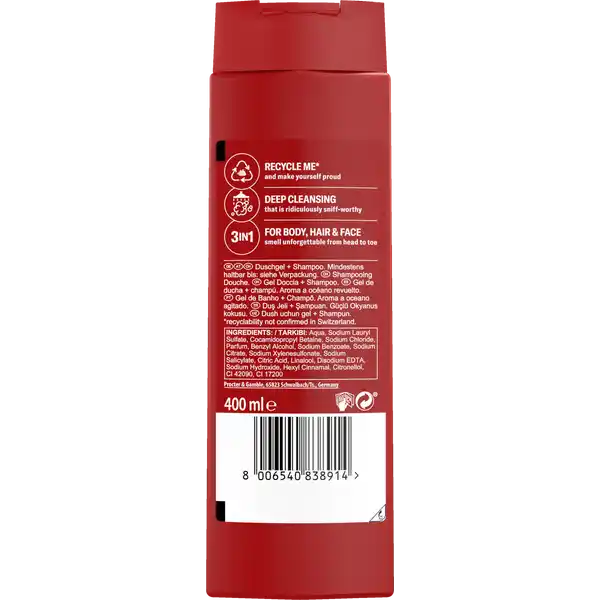 Old Spice Captain Shower Gel 3in1