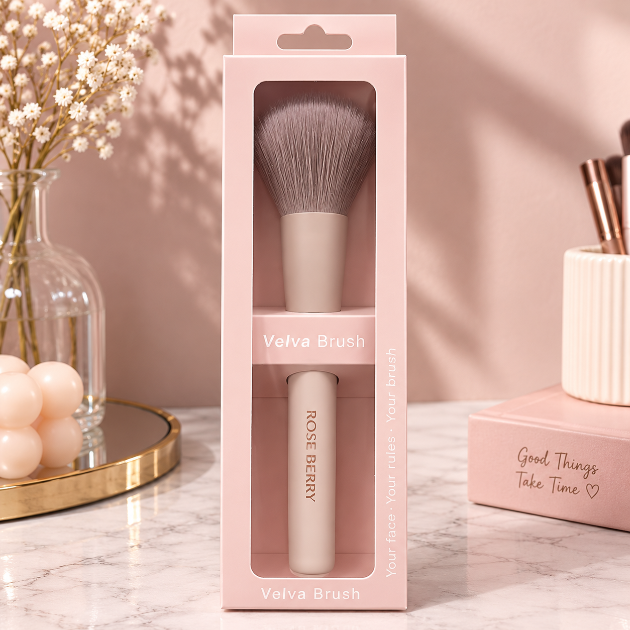 Rose Berry Makeup Brush