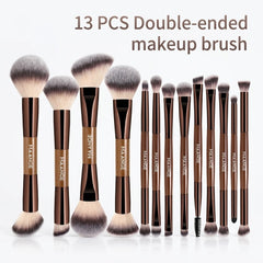 Maange 13 Pcs Double Ended Makeup Brush