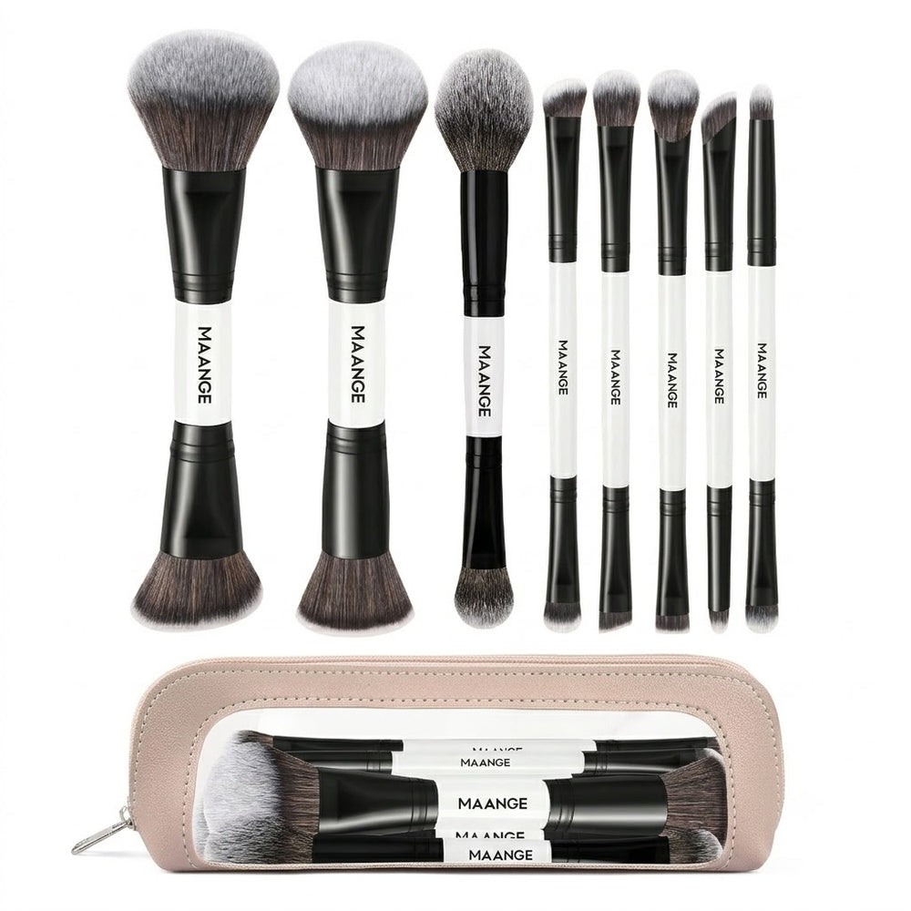 Maange 8Pcs Makeup Brush With Bag