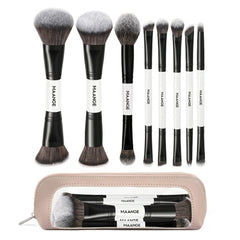 Maange 8Pcs Makeup Brush With Bag