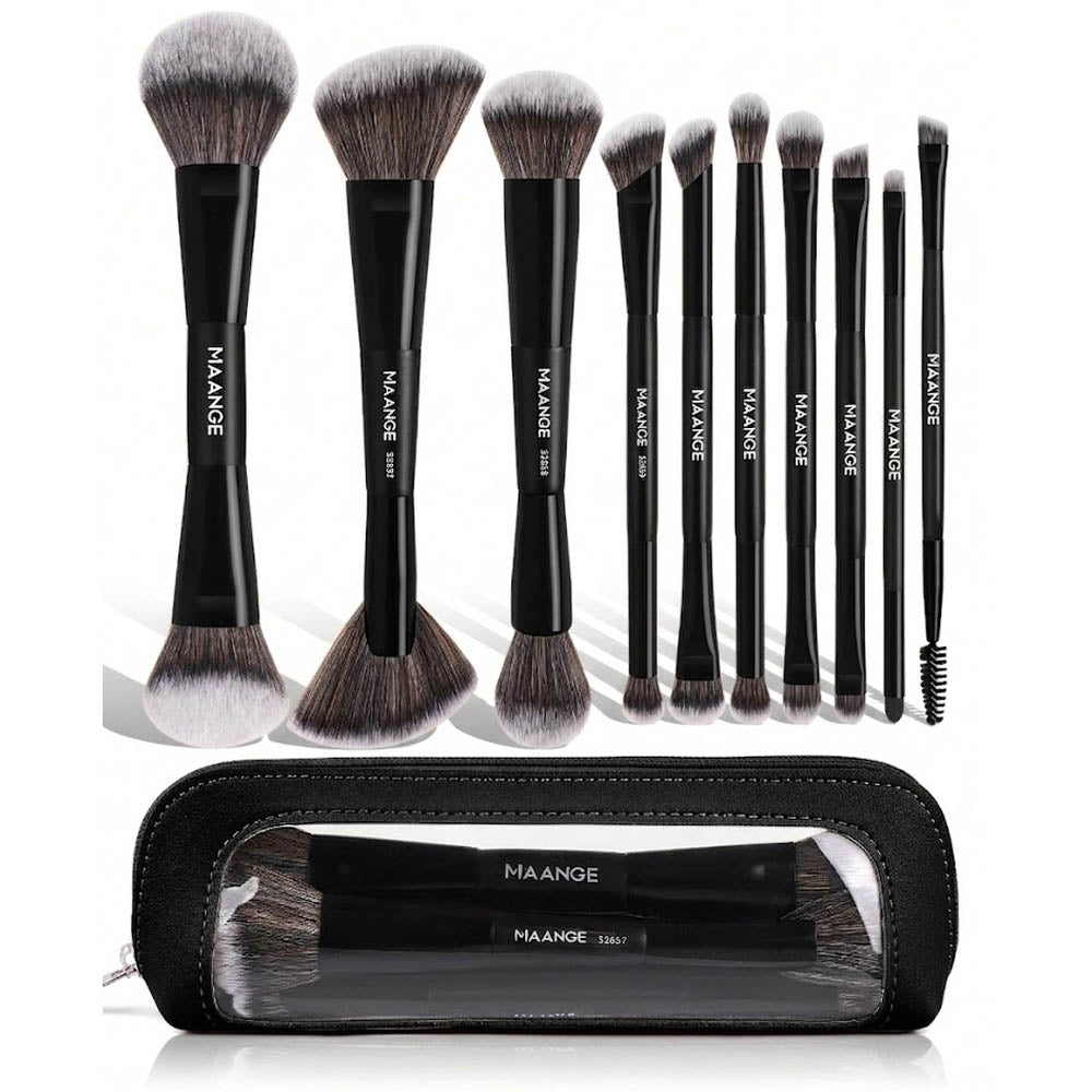 Maange Brush Set With Bag10Pcs