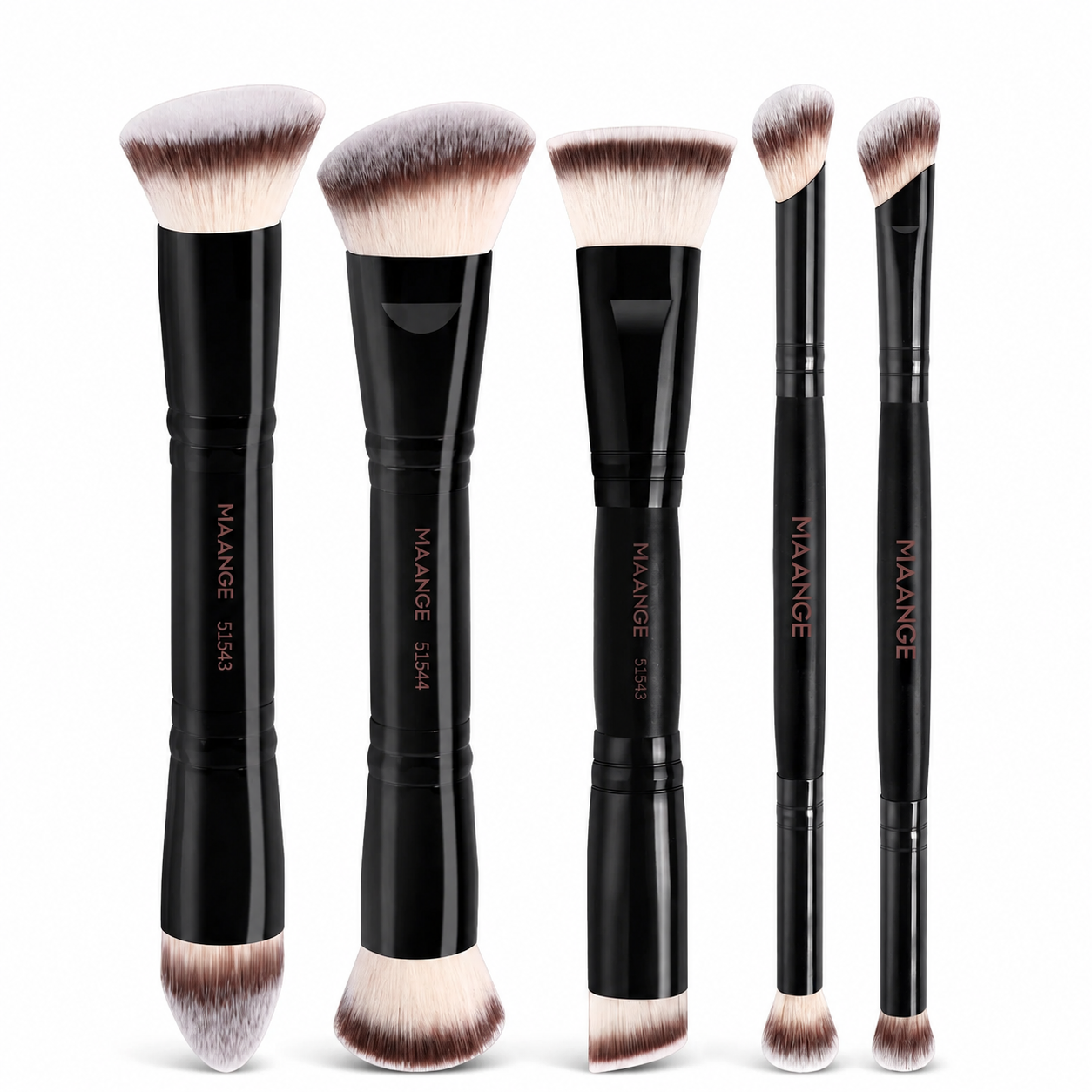 Maange Makeup Brush 5Pcs black