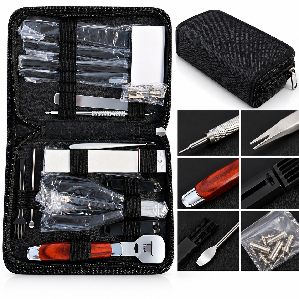 Manicure Clippers Set 16Pcs Black