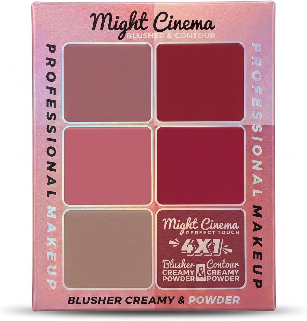 Might Cinema Palette Blusher & Contour 2x1 Creamy And Powder 12 Color