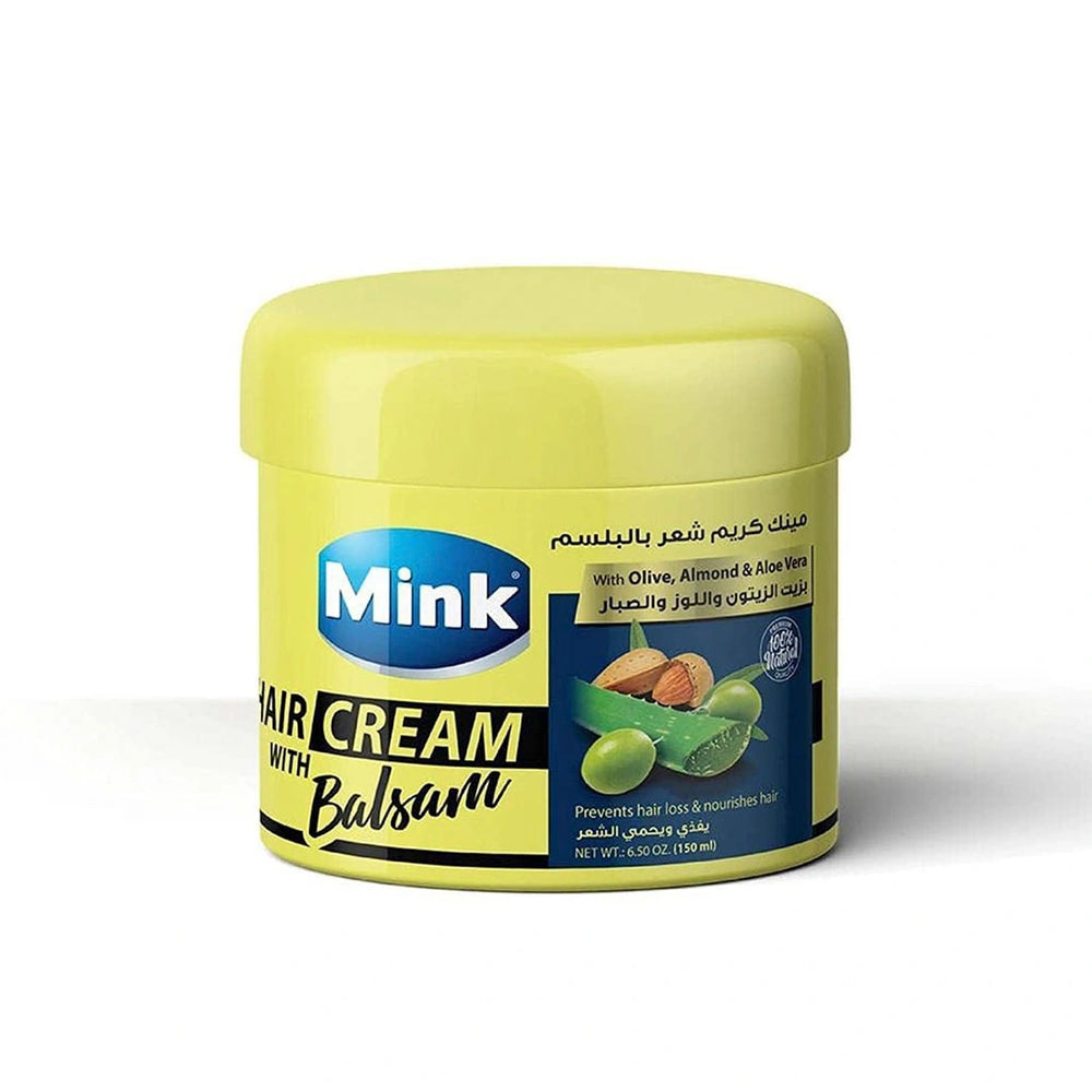 Mink Hair Cream with Balsam Olive Almond Oils and Aloe Vera 200 ml