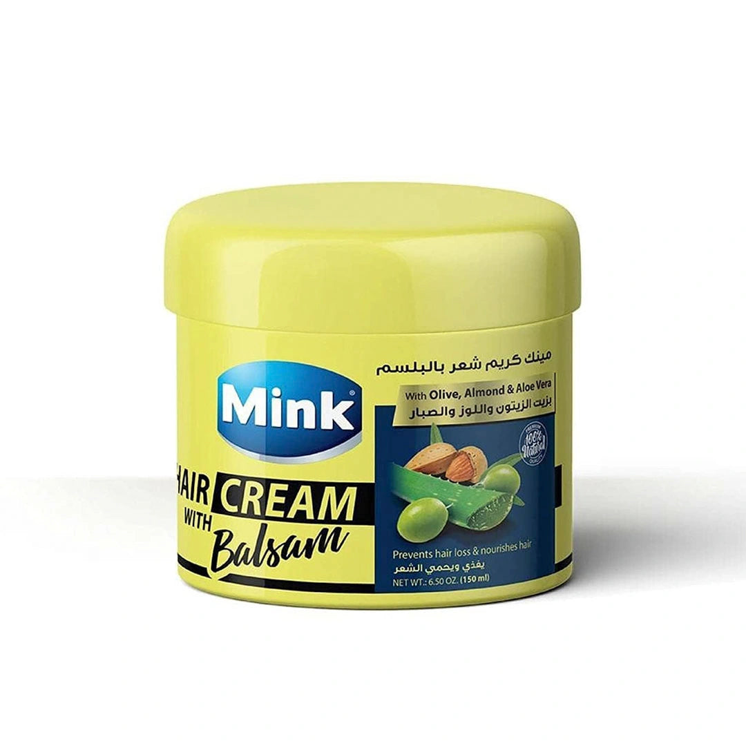 Mink Hair Cream with Balsam Olive Almond Oils and Aloe Vera 200 ml