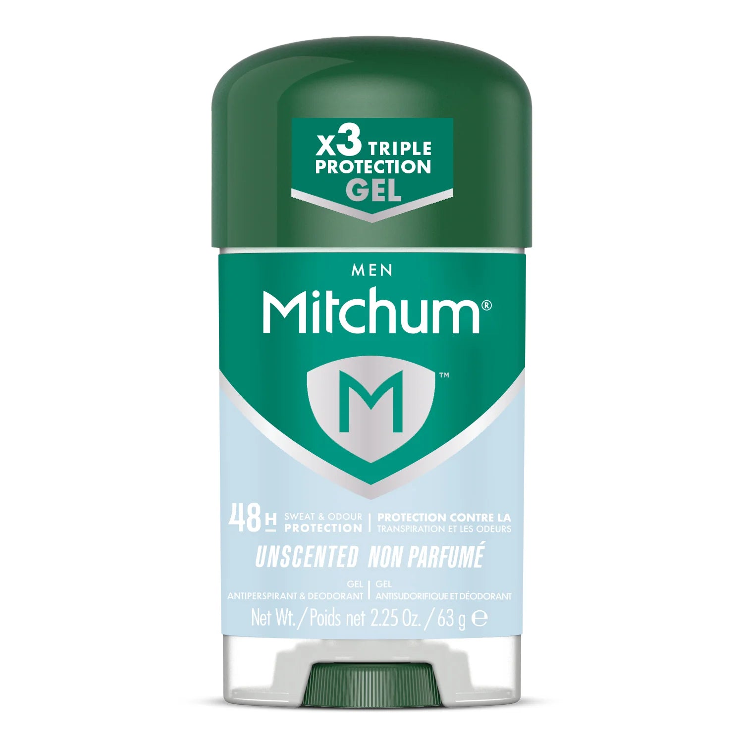 Mitchum Men Anti-Perspirant and Deodorant Gel Unscented 63g