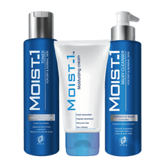 Moist1 Moisturizing Cream and Toner and Cleanser