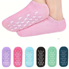 Moisturising spa gel socks