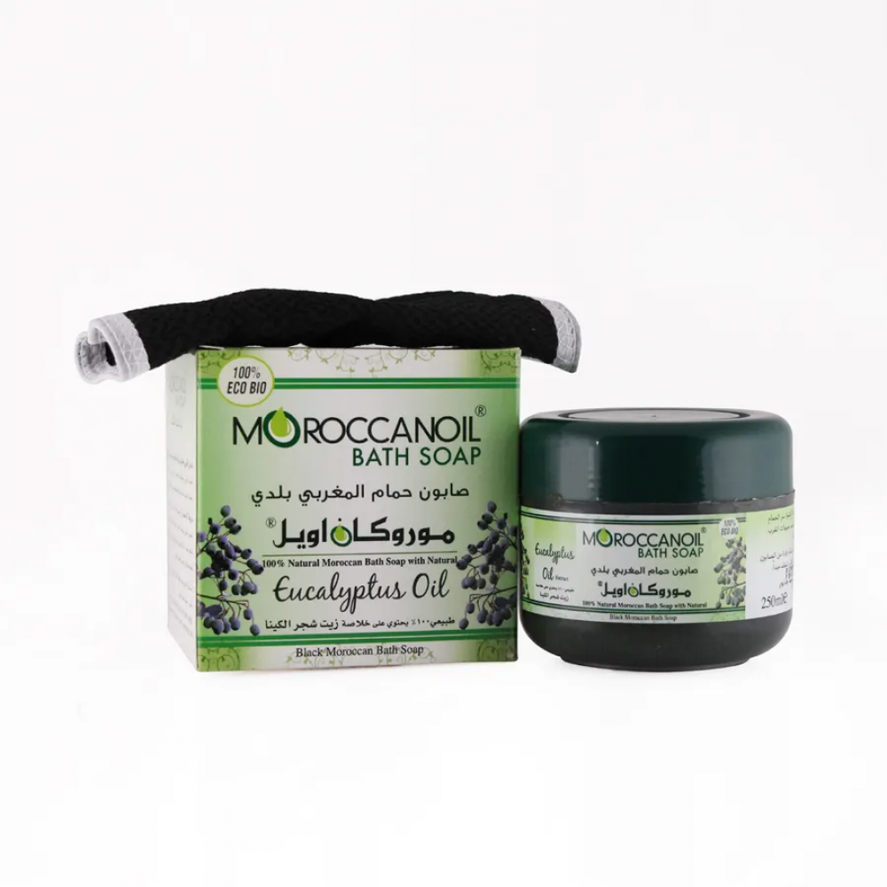 Moroccan Oil Bath Soap With Olive Oil 250 ml + Loofah