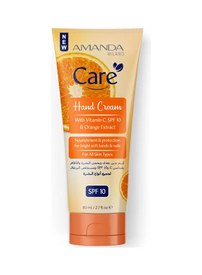 Amanda Care Hand Cream With Vitamin C  SPF10 and Orange Extract